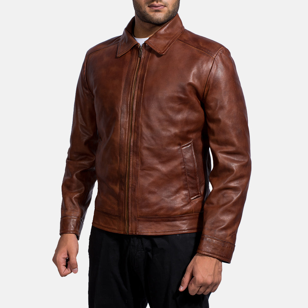 Inferno Brown Suede Leather Jacket