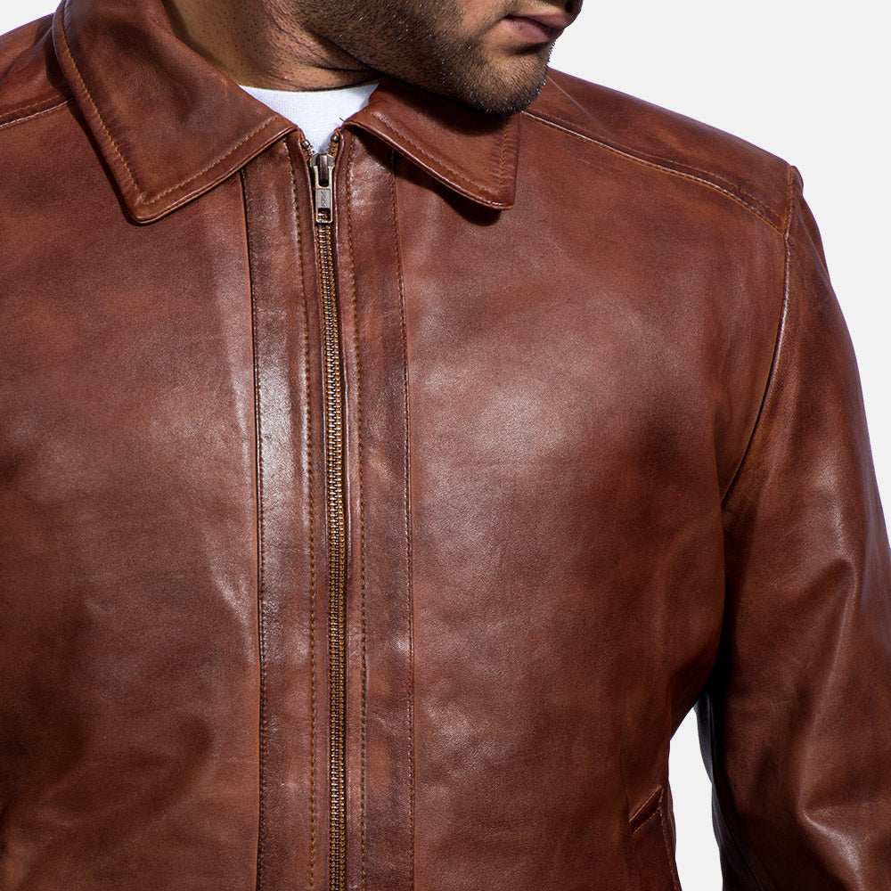 Inferno Brown Suede Leather Jacket