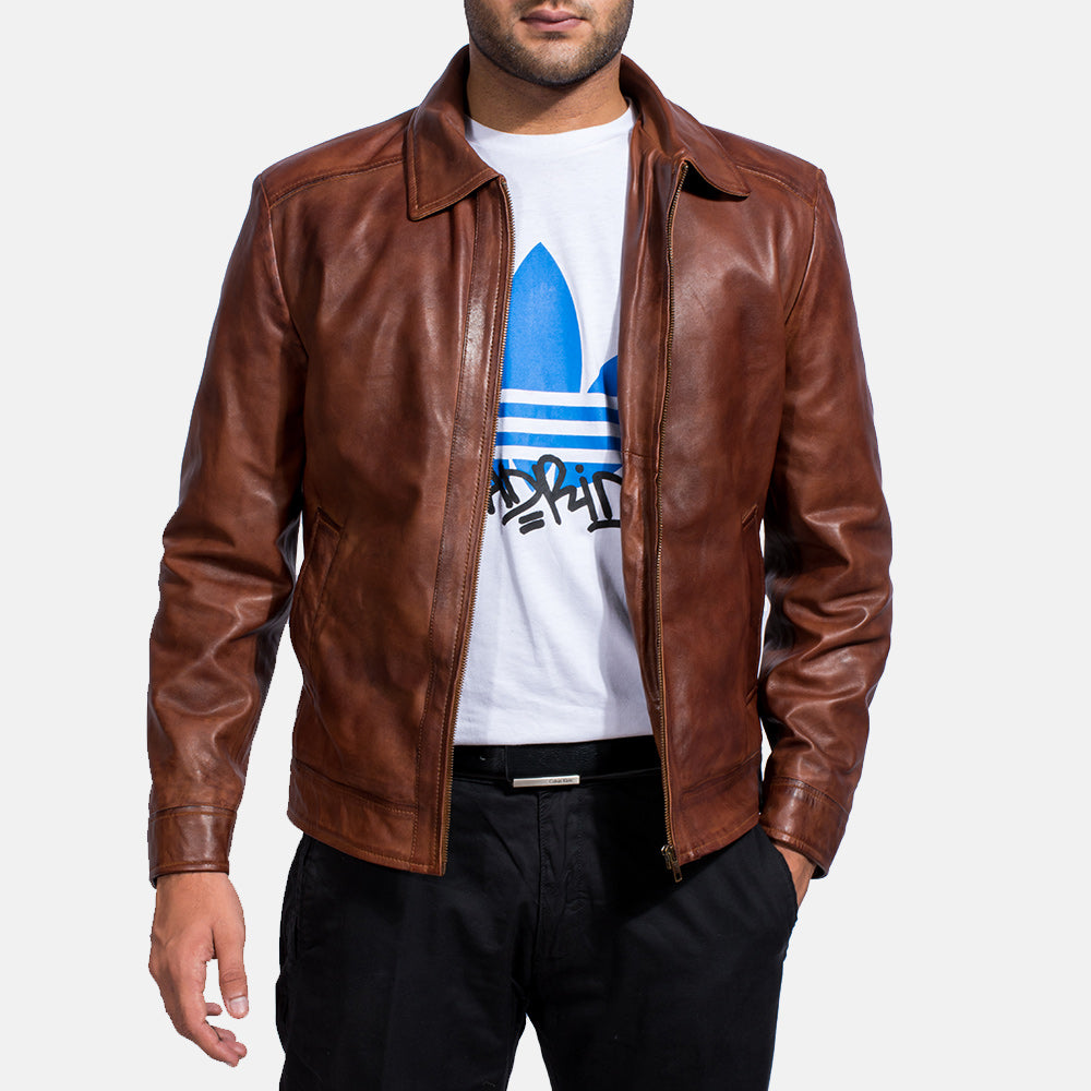 Inferno Brown Suede Leather Jacket