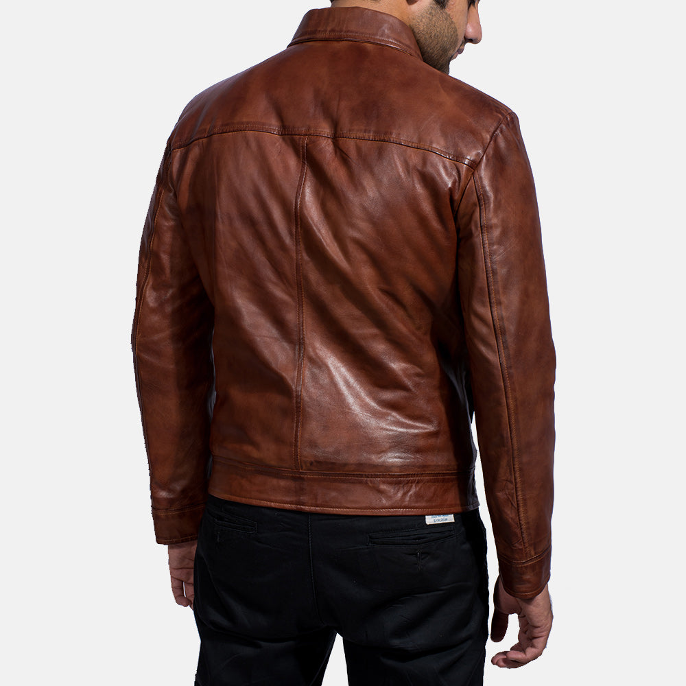 Inferno Brown Suede Leather Jacket