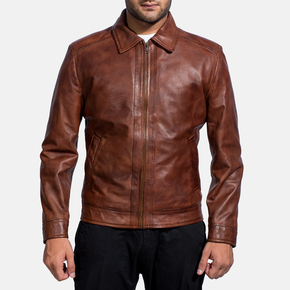 Inferno Brown Suede Leather Jacket