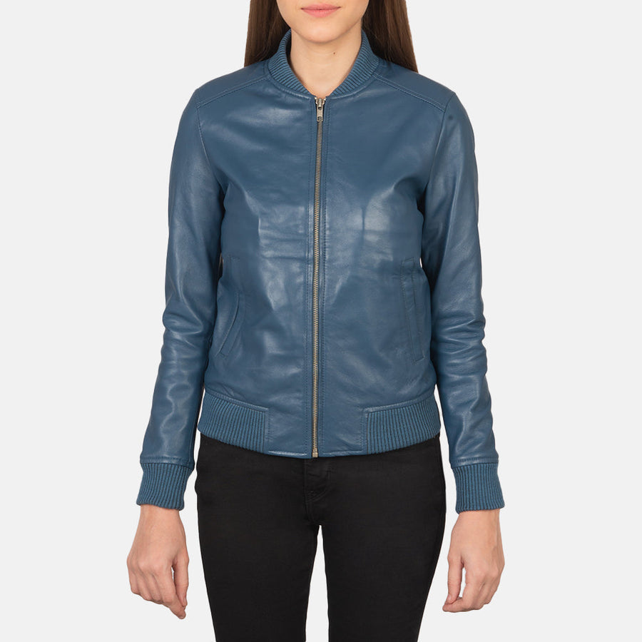 Bliss Leather Bomber Jacket